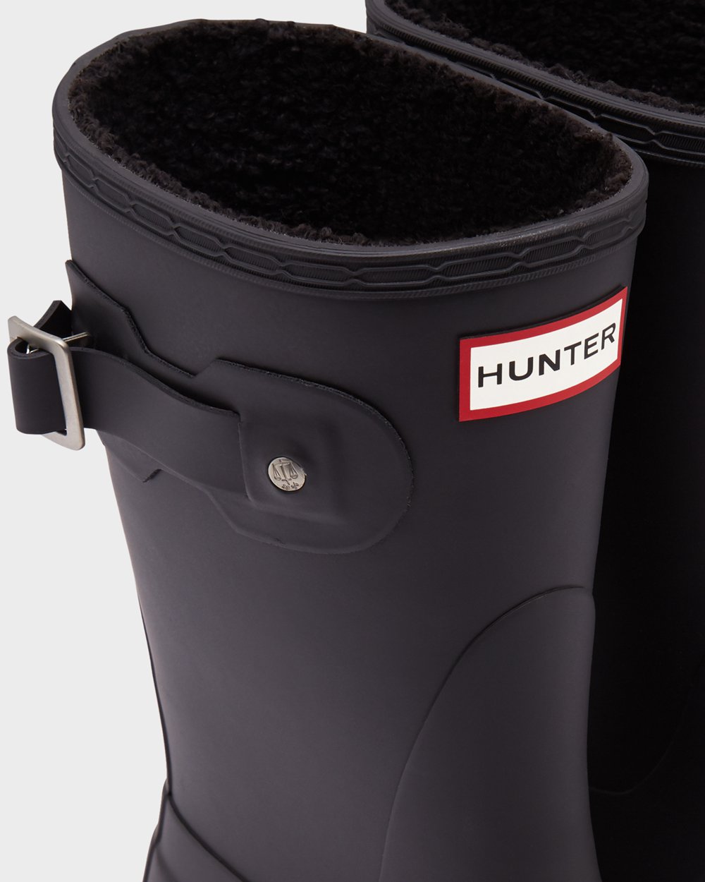 Hunter Original Insulated Short Rain Boots - Shop Online Womens Black - HWTKQC690